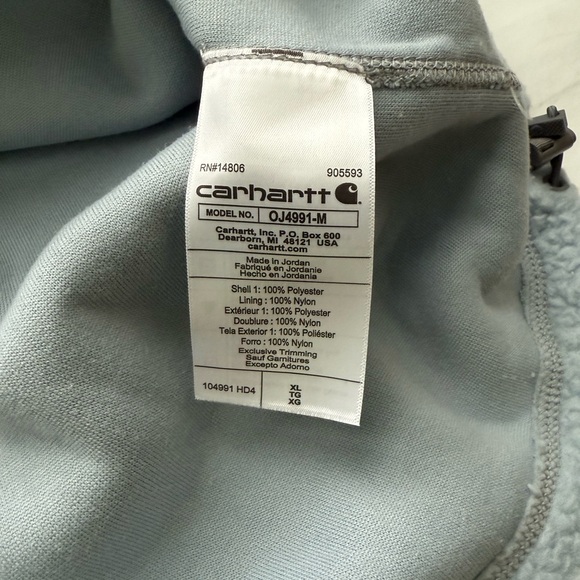 Carhartt Blue Fleece Pullover - Picture 7 of 7